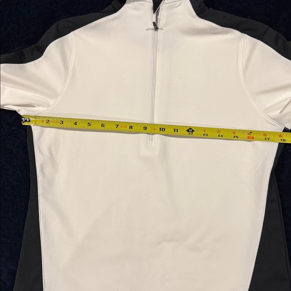 White and Black Long Sleeve Athletic Top - Picture 14 of 16